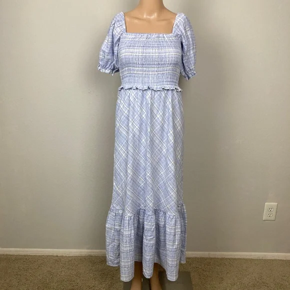 gianni bini blue and white dress Gianni Bini | Dresses | Nwt Gianni Bini Blue And White Plaid Print Summer  Maxi Dress Size Xs